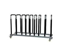 F Fityle Car Panel Rack Automotive Panel Stand Storage Rack Organizer Cart With Cushioned Supports And Adjustable Mounting Holes Metal Frame With Mobile, 1.5m