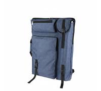F Fityle Carrier Drawing Bag Sketch Backpack Paint Organizer With Spacious Interior And Side Pockets Suitable for lessons studio practice countryside sketching, Blue, Blue