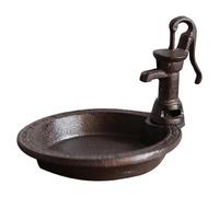F Fityle Cast Iron Bird Feeder Birds Food Container Birds Lover Gift Supplies Creative Ornament Metal Bird Feeding Bowl for Garden