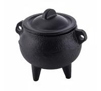 F Fityle Cast Iron Incense Burner, Decorative Aromatic Pot for Home Decor