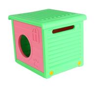 F Fityle Cat House for Outdoor Cat Hideaway Weatherproof Cat Bed Outdoor Pet Shelter for Small Pet Hedgehog Kitten Indoor Hamster, Rose red