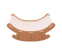 F Fityle Cat Scratching Board Scratcher Bed Supplies Interactive Toy Kitten Bed Cats Scratch Pad for Indoor Training Relax, Beige Khaki