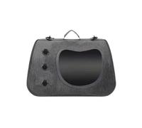 F Fityle Cat Travel Carrier Structured Pet Carrier Bag With Cat Head Window And Ventilation Openings For Secure Enclosure During Trips Suitable For Health Checkups, Gray