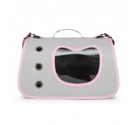 F Fityle Cat Travel Carrier Structured Pet Carrier Bag With Cat Head Window And Ventilation Openings For Secure Enclosure During Trips Suitable For Health Checkups, Pink