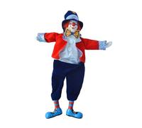 F Fityle Ceramic Clown Doll Toy Long Legs Uncle Birthday Gift Funny Collection Painted Face Desktop Decor Figure Porcelain Clown Model