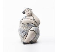 F Fityle Ceramic Figurine Girl Sculpture Statue Ornament With Hand Painted Detail And Smooth Ceramic Finish Suitable for shelves mantelpieces side tables art collectors home decoration, style to 1