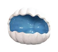 F Fityle Ceramic Hamster Nest Cave Decorative Hideaway Cute Nest Hamster House for Season Hedgehog Mice Summer Dwarf, Blue