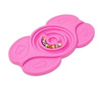 F Fityle Children Balance Board Sensory Toy with Winding Track and Balls for Vestibular Development Balance Training and Gross Motor Skill Building Suitable, Pink