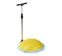 F Fityle Children Balance Dome Half Dome Board Stability Core Exerciser With Hand Grip Textured Anti Slip PVC Shell Suitable for kids stability work indoor training, Yellow