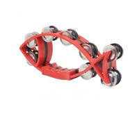 F Fityle Children Musical Rattle Tambourine Shaker Percussion Accessory With Motion Based And Easy Grip Handle In Suitable for school music rhythm playdates, Red
