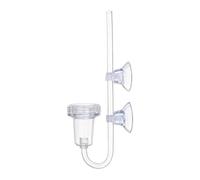 F Fityle CO2 Diffuser for Aquarium Plants Easy to Install with Suction Cups Built in Check Valve Plant Growth Accessories Clear, S