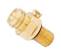 F Fityle CO2 Refill Adapter CO2 Adapter Refills Connector, M18x15 Machine Tank, Output TR21-4 Refill Bottle Brass