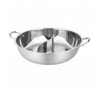 F Fityle Compartment Cookware Yin Yang Soup Pot, 28cm, Without Lid