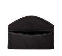 F Fityle Concealed Storage Pouch Hanging Organizer Pocket Wallet Keeper Document Holder With 600D Oxford Weave For travel privacy home storage office drawers wardrobe closets, Black