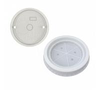 F Fityle Concrete Well Cover Concrete Form Manhole Round Casting Inspection Cover Efficient Casting Workflow Suitable for Municipal enginee roadwork, 80cm Diameter X 6.5cm Thickness