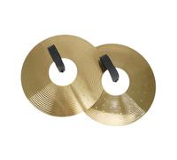 F Fityle Crash Cymbals Pair Percussion Rhythm Beat Playing Heavy Cymbal Hi Hat Cymbal for Home Performance Players Beginners Students, 200mm