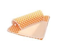 F Fityle Cute Cat Bed Toy Tunnel Thick Bottom Cat Mat with Ball Exercise Hideout Interactive Toy Cat Activity Center for Indoor Cats, Orange M