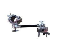 F Fityle Cymbal Clamp for Drum Set Musical Instrument Accessory Stable Component Wear Resistant Compact Drum Set Clip Double Extension, D