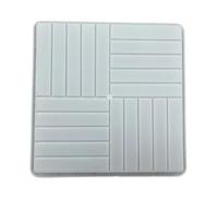 F Fityle Decorative Concrete Form for Making Antique Pattern Tiles with Sturdy Rectangular Frame 40x3.5cm White, Style A