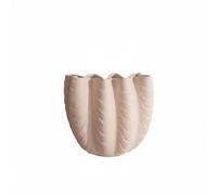 F Fityle Decorative Vase Wave Sculptural Textured Composite Material Handcrafted Feel With Visual Interest Suitable for modern interiors