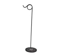 F Fityle Desktop Wind Chime Holder Hanging Stand Chime Stand Drawing Brush Holder for Countertop Meditation Study Living Room, Black Ring Hook