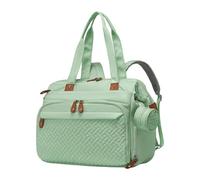 F Fityle Diaper Bag Backpack with Shoes Compartment Dry Wet Separation Organizer Portable Travel Bag Pacifier Case for Mommy Wipes, Green