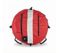 F Fityle Diving Buoy Inflatable Marker Float Assist With Cover Reinforced Seams And Attachment Points nylon tpu coating suitable for lake swims snorkel groups teams