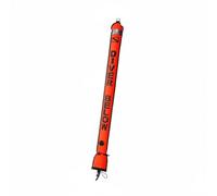 F Fityle Diving Buoy Surface Marker Buoy SMB Inflatable Tube Float With Inflation 210D Nylon Visibility Suitable for wreck diving boat traffic zones guide teams planning, Orange Red