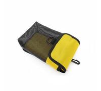 F Fityle Diving SMB Pouch Mesh Diving Bag Storage Pouch Gear Organizer Buoy Equipment Secure Fastening Build Suitable for Technical Underwater Sports, Goose Yellow, Small Hole