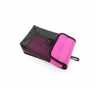 F Fityle Diving SMB Pouch Mesh Diving Bag Storage Pouch Gear Organizer Buoy Equipment Secure Fastening Build Suitable for Technical Underwater Sports, Fluorescent Pink, Small Hole
