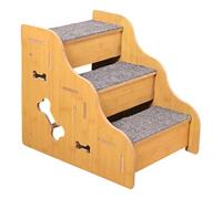 F Fityle Dog Steps for Bed,Dog Stairs for Small Dogs Portable Non Slip Indoor Sturdy for Couch Sofa Doggy Steps for Puppy Doggy Cats, 3 step