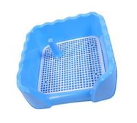 F Fityle Dog Toilet Litter,Reusable,with Protection Wall Every Side,Dog Potty Pan Mesh Training Tray, for Small Size Dogs Doggy, L