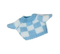 F Fityle Doll Clothes Knitted Clothing for 20cm Dolls Decor Doll Accessories Stylish Comfortable Birthday Gift Cute Dress up Sweater , Blue White