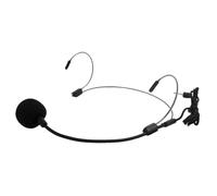 F Fityle Double Ear Hook Headset Mic Low Profile Earset Multifunctional Lightweight for Indoor Outdoor Use Professional Ergonomic, Black
