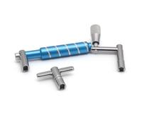 F Fityle Drum Pedal Key Drum Key T Handle Wrench Tuning Tool With Square Socket Chrome Alloy Build Compact Grip Design Suitable for practice live shows