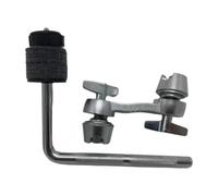 F Fityle Drum Set Mounting Clamp L Rod Adjust Clamp Music Instrument Accessories Drum Parts Cymbal Arm for Orchestra Drummers, Black