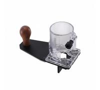 F Fityle Edge Trimming Machine Router Base Trimmer Plate Round Over Attachment with Adjustable Back Support Aluminum Alloy Housing Clean Chamfer Work Suitable for Carpentry Trim Fitting Shop tasks