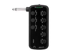 F Fityle Electric Guitar Headphone Amplifier Plug and Play Silent Portable Professional Built-in 3 Effects for Studio Recording Home
