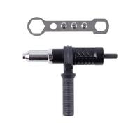 F Fityle Electric Riveting Adapter Conversion Attachment for Hand Drill with Metal Body and Side Grip Support for Reduced Hand Strain Suitable for Workshop Use and Rapid Riveting Operations