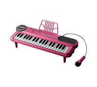 F Fityle Electronic Keyboard Piano Musical Toy Interactive Portable with 37 Key Piano Keyboard for Valentine’S Day New Year, Rose red