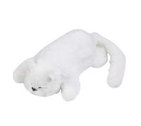 F Fityle Electronic Rolling Cat Toy Electronic Interactive Cat Early Education Toy Laughing Adorable Stuffed Animal for Birthday Gift, White