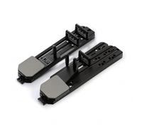 F Fityle Fitness Training Board Adjustable Exercise Core With Rail Based Adjustment Textured Foot Pads Built In Counter suitable for home workouts workout areas, Array, Black, Classic