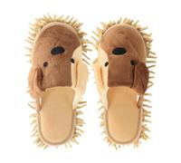 F Fityle Floor Cleaning Slippers, Washable Mop Slippers, Cartoon Mop Shoes for Bedroom, Kitchen