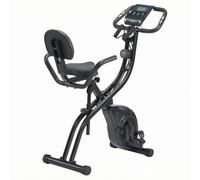 F Fityle Folding Exercise Bike Recumbent Upright Exercise with Space Saving Console Display for Tracking Comfort Pedal Placement and Adjustable Seat Suitable for Home Workout