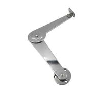 F Fityle Folding Lid Support Hinge Foldable Sturdy Support Bracket Lid Stay Hinge for Shoe Cabinet Office Rack Jewelry Case Furniture, Right Side Install