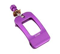 F Fityle Folding Stem Fixed Lever,Aluminum Alloy,Repair,Accessories,Replacement Easy to Use Quick Release Cover Stem Adapter, purple