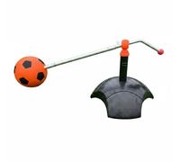 F Fityle Football Soccer Training Tool Rebounder Stand Kick With 360 Degree Rotation Heavy Base Weather Resistant Materials suitable for solo backyard youth development, Orange