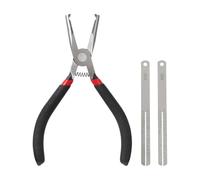 F Fityle Fret Removal Pliers Guitar Fret Puller Tool Performance Comfortable Grip 6 inch Flat Head for Electric Guitars Acoustic Bass, with 2 Steel Plates