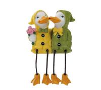 F Fityle Garden Duck Couple Statue, Lovers Figurine,Creative,Valentine's Day Gifts, Resin Sculpture Ornament for Wedding Gifts