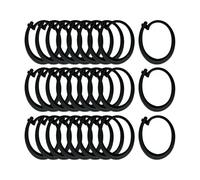 F Fityle Gazebo Curtain Hooks Track Hooks Sturdy Easy to Install Black Gazebo Accessories for Sidewall Garden Mesh Screen Backyard